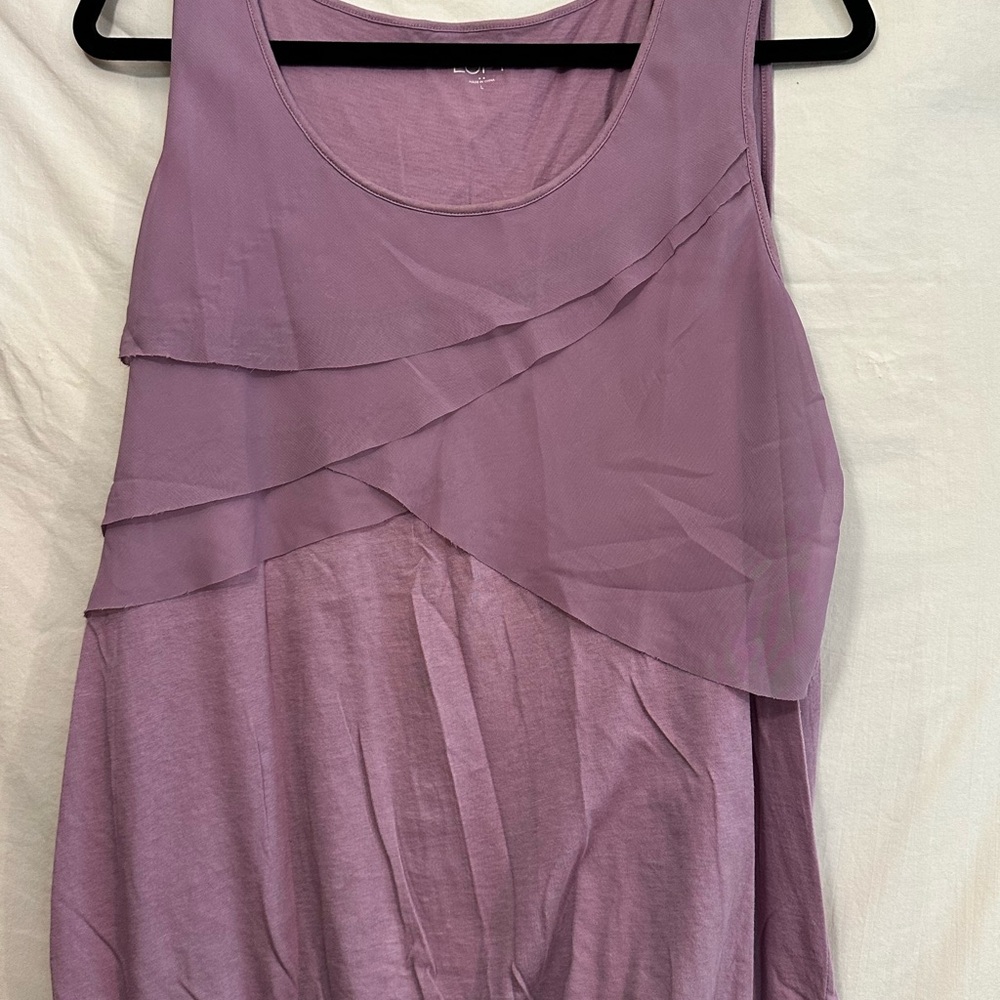 LOFT Lavender Knit Tank Top